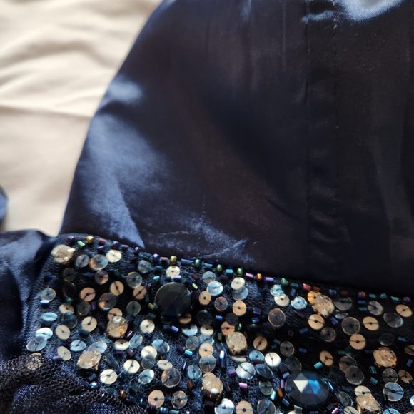 Xtraordinary Blue Strapless Short Dress Size 3 - Cocktail Dress - Sparkle - Picture 3 of 13